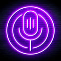 advpro-microphone-ultra-bright-led-neon-sign-fnu0375 - Purple