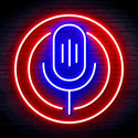 advpro-microphone-ultra-bright-led-neon-sign-fnu0375 - Red & Blue