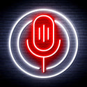 advpro-microphone-ultra-bright-led-neon-sign-fnu0375 - White & Red