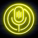 advpro-microphone-ultra-bright-led-neon-sign-fnu0375 - Yellow