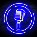 advpro-microphone-ultra-bright-led-neon-sign-fnu0376 - Blue
