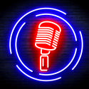 advpro-microphone-ultra-bright-led-neon-sign-fnu0376 - Blue & Red