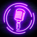 advpro-microphone-ultra-bright-led-neon-sign-fnu0376 - Purple