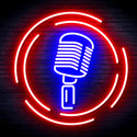 advpro-microphone-ultra-bright-led-neon-sign-fnu0376 - Red & Blue