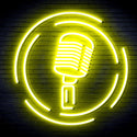 advpro-microphone-ultra-bright-led-neon-sign-fnu0376 - Yellow