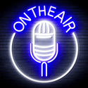 advpro-on-the-air-microphone-ultra-bright-led-neon-sign-fnu0377 - White & Blue