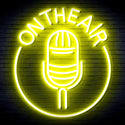 advpro-on-the-air-microphone-ultra-bright-led-neon-sign-fnu0377 - Yellow