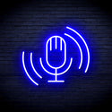 advpro-microphone-ultra-bright-led-neon-sign-fnu0378 - Blue
