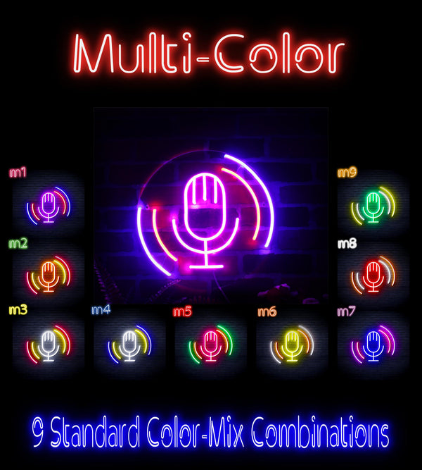 advpro-microphone-ultra-bright-led-neon-sign-fnu0378 - Multi-Color