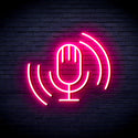 advpro-microphone-ultra-bright-led-neon-sign-fnu0378 - Pink