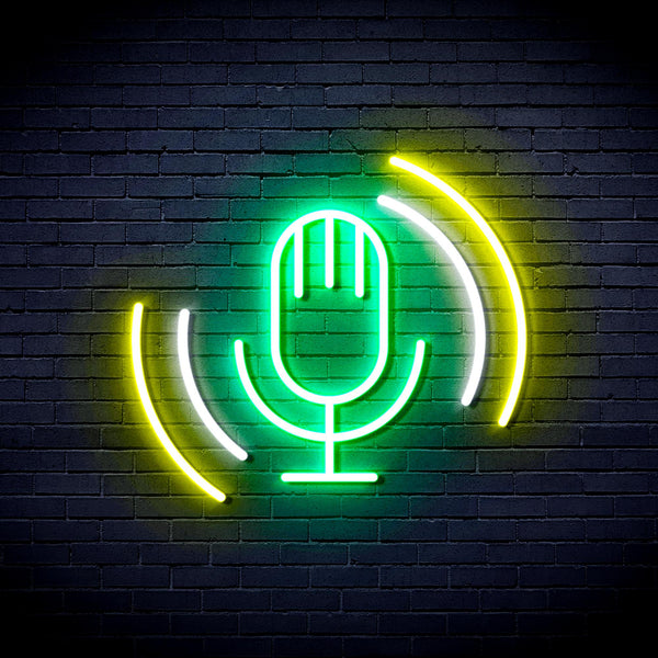 Microphone Ultra-Bright LED Neon Sign fnu0378