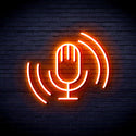 advpro-microphone-ultra-bright-led-neon-sign-fnu0378 - Orange