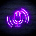advpro-microphone-ultra-bright-led-neon-sign-fnu0378 - Purple