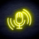 advpro-microphone-ultra-bright-led-neon-sign-fnu0378 - Yellow