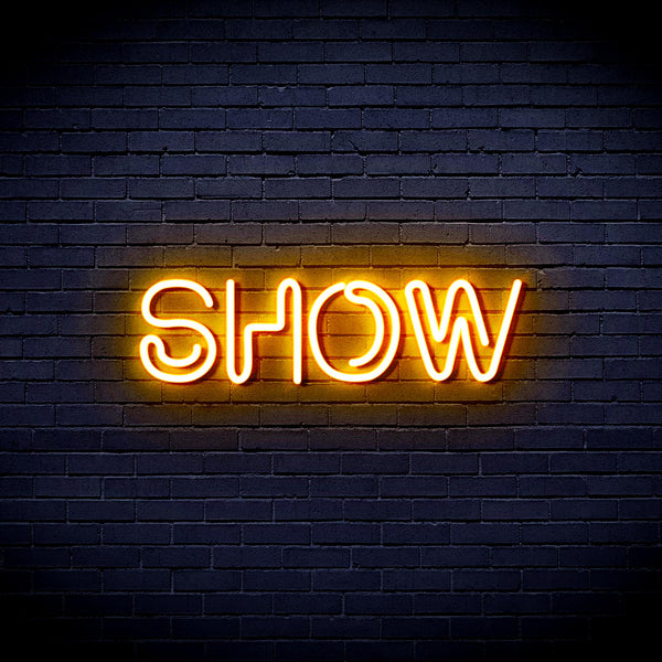 advpro-show-ultra-bright-led-neon-sign-fnu0379 - Golden Yellow