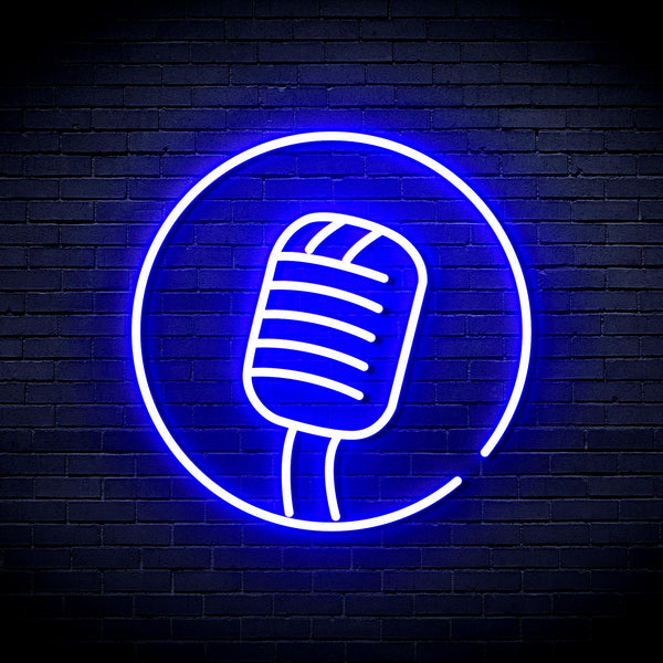 advpro-microphone-sign-ultra-bright-led-neon-sign-fnu0381 - Blue