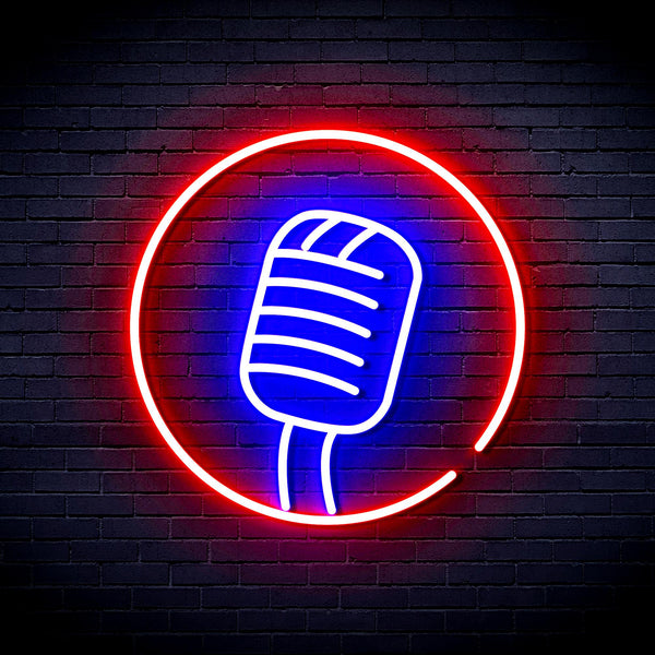 advpro-microphone-sign-ultra-bright-led-neon-sign-fnu0381 - Blue & Red