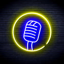 advpro-microphone-sign-ultra-bright-led-neon-sign-fnu0381 - Blue & Yellow