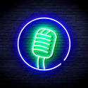 advpro-microphone-sign-ultra-bright-led-neon-sign-fnu0381 - Green & Blue