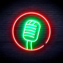 advpro-microphone-sign-ultra-bright-led-neon-sign-fnu0381 - Green & Red