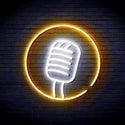 advpro-microphone-sign-ultra-bright-led-neon-sign-fnu0381 - White & Golden Yellow