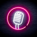 advpro-microphone-sign-ultra-bright-led-neon-sign-fnu0381 - White & Pink