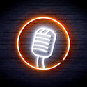 advpro-microphone-sign-ultra-bright-led-neon-sign-fnu0381 - White & Orange
