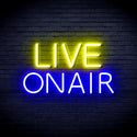 advpro-live-on-air-ultra-bright-led-neon-sign-fnu0382 - Blue & Yellow