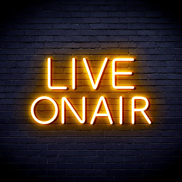 advpro-live-on-air-ultra-bright-led-neon-sign-fnu0382 - Golden Yellow