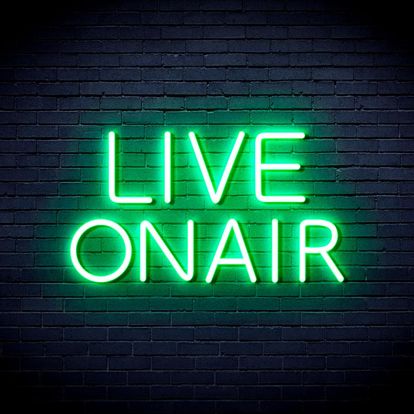 advpro-live-on-air-ultra-bright-led-neon-sign-fnu0382 - Green