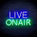 advpro-live-on-air-ultra-bright-led-neon-sign-fnu0382 - Green & Blue