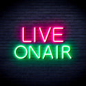 advpro-live-on-air-ultra-bright-led-neon-sign-fnu0382 - Green & Pink