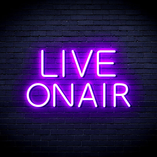 advpro-live-on-air-ultra-bright-led-neon-sign-fnu0382 - Purple