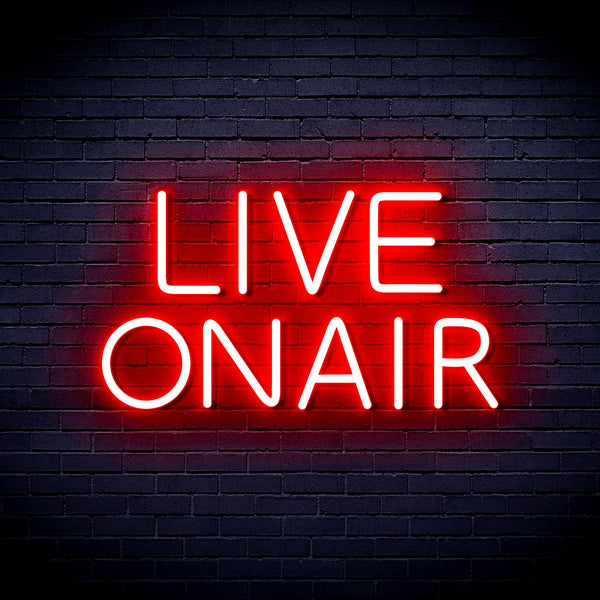 advpro-live-on-air-ultra-bright-led-neon-sign-fnu0382 - Red