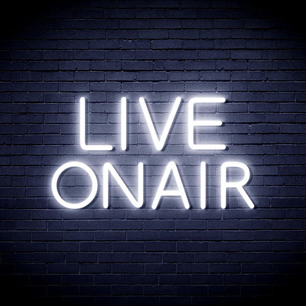 advpro-live-on-air-ultra-bright-led-neon-sign-fnu0382 - White