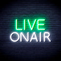 advpro-live-on-air-ultra-bright-led-neon-sign-fnu0382 - White & Green