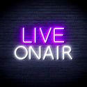advpro-live-on-air-ultra-bright-led-neon-sign-fnu0382 - White & Purple
