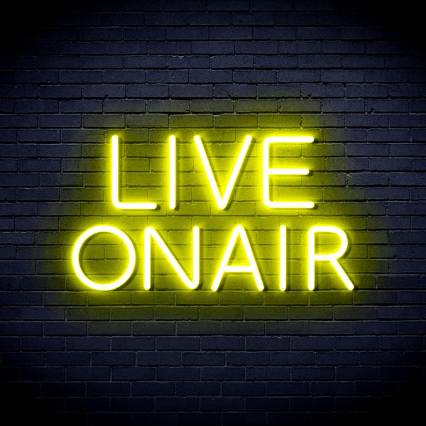 advpro-live-on-air-ultra-bright-led-neon-sign-fnu0382 - Yellow