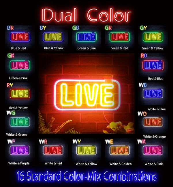advpro-live-sign-ultra-bright-led-neon-sign-fnu0384 - Dual-Color