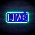 advpro-live-sign-ultra-bright-led-neon-sign-fnu0384 - Green & Blue