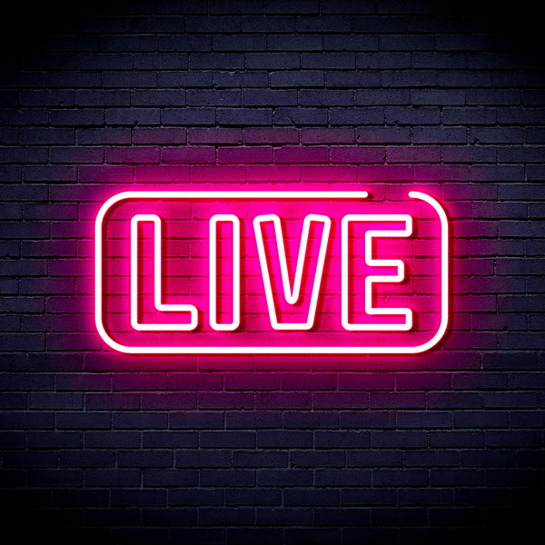 advpro-live-sign-ultra-bright-led-neon-sign-fnu0384 - Pink