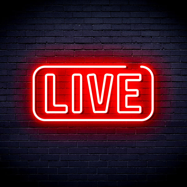 advpro-live-sign-ultra-bright-led-neon-sign-fnu0384 - Red