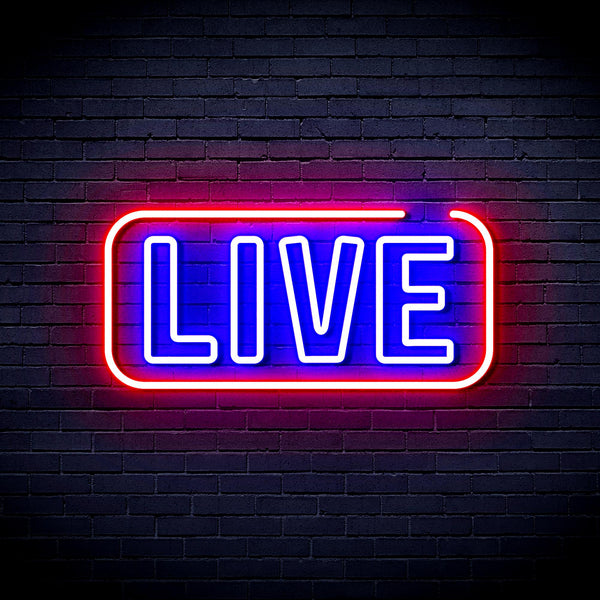 advpro-live-sign-ultra-bright-led-neon-sign-fnu0384 - Red & Blue