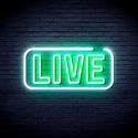 advpro-live-sign-ultra-bright-led-neon-sign-fnu0384 - White & Green