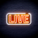 advpro-live-sign-ultra-bright-led-neon-sign-fnu0384 - White & Orange