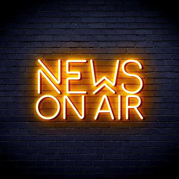 advpro-news-on-air-ultra-bright-led-neon-sign-fnu0385 - Golden Yellow