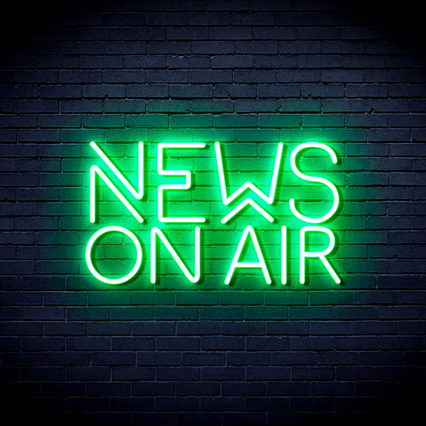 advpro-news-on-air-ultra-bright-led-neon-sign-fnu0385 - Green