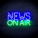 advpro-news-on-air-ultra-bright-led-neon-sign-fnu0385 - Green & Blue