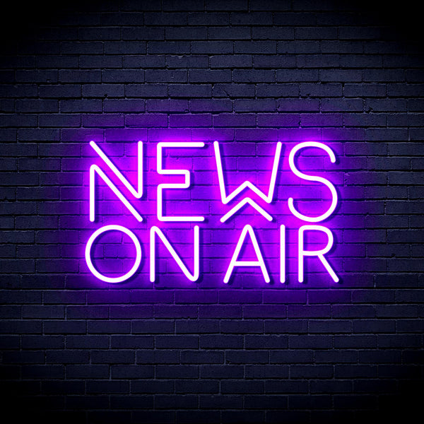 advpro-news-on-air-ultra-bright-led-neon-sign-fnu0385 - Purple