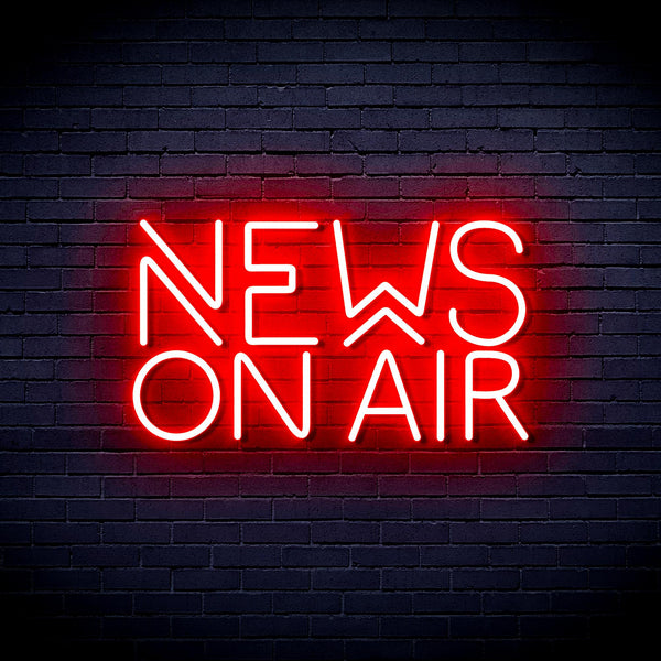 advpro-news-on-air-ultra-bright-led-neon-sign-fnu0385 - Red